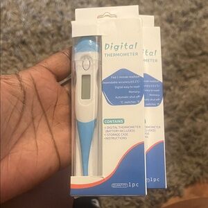 Digital Thermometer - Blue and White